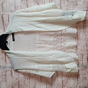 Notations short sleeve cardigan sweater 2x nwt new with tags